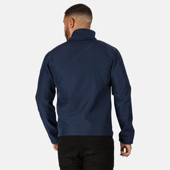 Regatta Mens Limestone Marl Soft Shell Jacket / Navy Marl